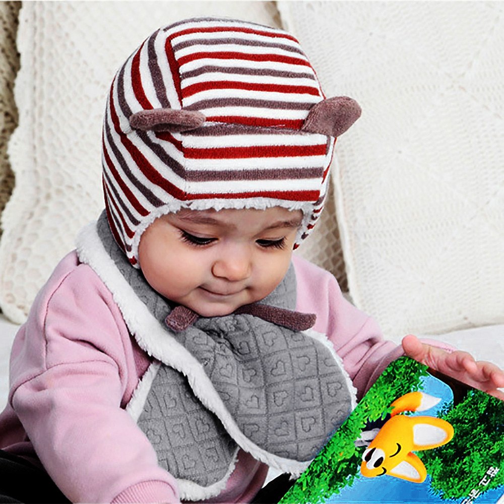 Reserveren kalmeren Scenario Sjaal baby met hartjes | grijs | 6-24 maanden - Busy Baby